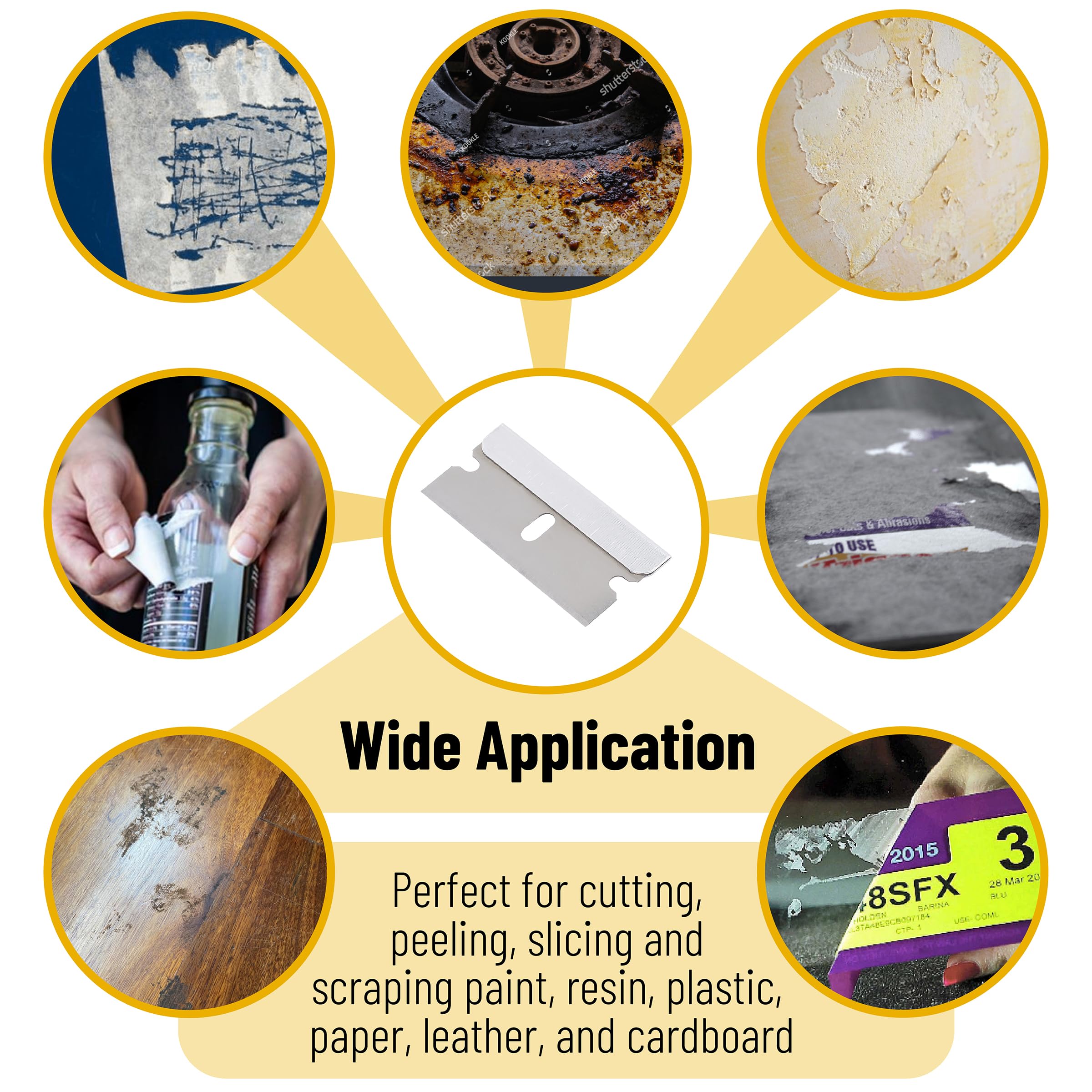 Bates Single Edge Razor Blades, 300 Pack, Silver